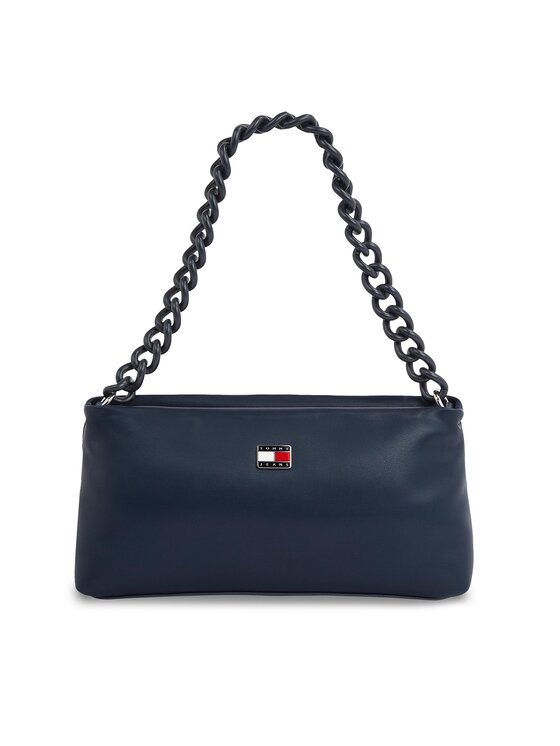 Geantă Tommy Jeans Tjw City-Wide Shoulder Bag AW0AW15937 Bleumarin