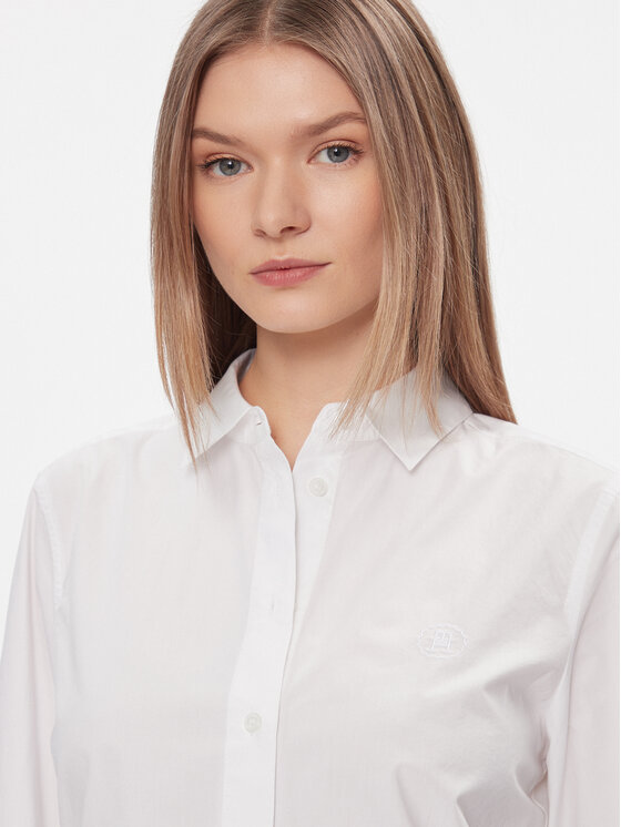 Tommy Hilfiger Tommy Hilfiger Πουκάμισο Essential WW0WW40543 Λευκό Regular Fit