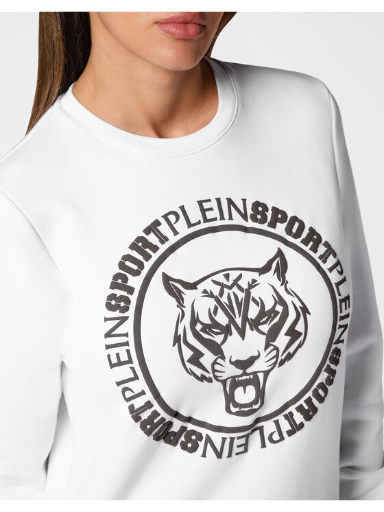 Plein Sport Plein Sport Longsleeve 14241 Biały Regular Fit