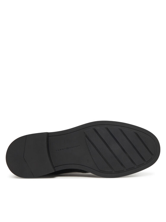 Tommy Hilfiger Tommy Hilfiger Jātnieku stila puszābaki Hilfiger Vogue FM0FM05765 Melns