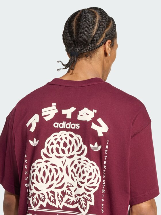 adidas adidas T-Shirt 156523 Czerwony Oversize