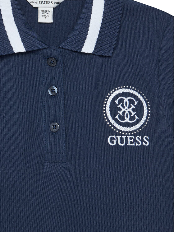 Guess Guess Každodenné šaty J6RK10 K7064 Tmavomodrá Regular Fit