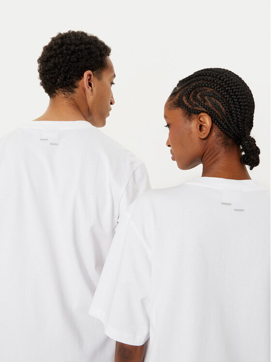 Filling Pieces Filling Pieces T-shirt Unisex Embroidered Knot 7449986 Bijela Regular Fit