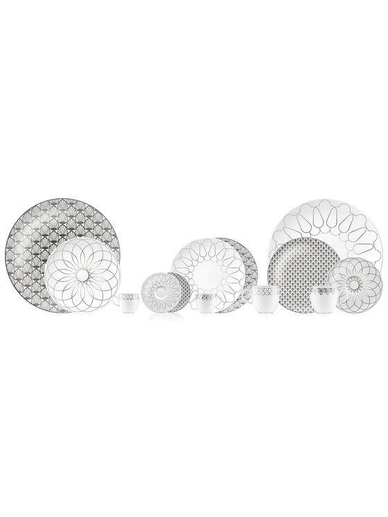 VOLA VOLA Talerz Talerz First Platin 32cm wzór 004 Srebrny