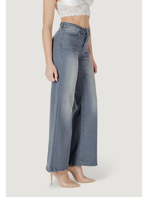 ICHI ICHI Jeans IHTWIGGY WIDE Grigio Wide Fit