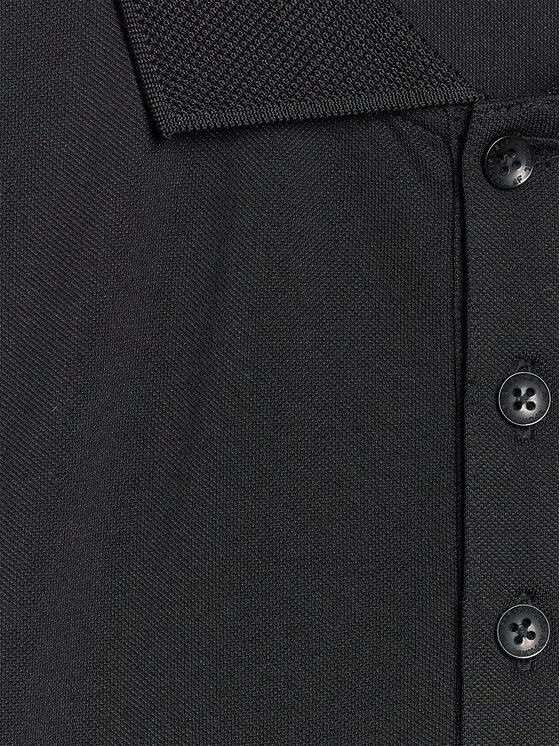 4F 4F Polo MIDSHOP TEXTILE Czarny Regular Fit