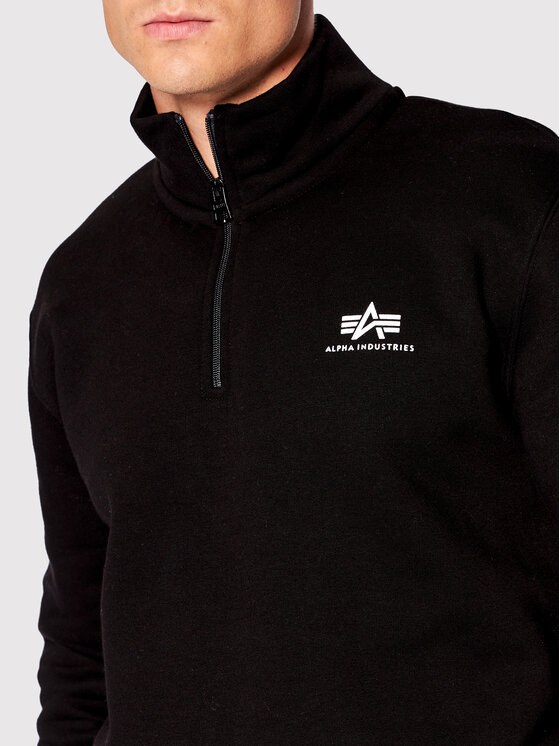 Alpha Industries Alpha Industries Mikina Half Zip 108308 Čierna Regular Fit