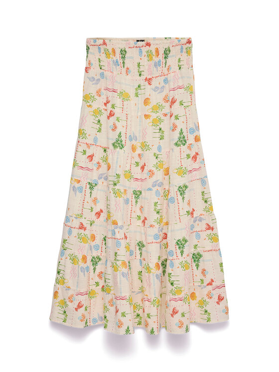 Vero Moda Vero Moda Maxi suknja Elena 10351018 Svijetlo bež Regular Fit