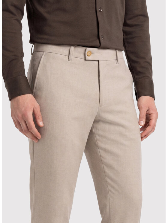 Pako Lorente Pako Lorente Chinosy P26WF-WX-005 Beżowy Regular Fit