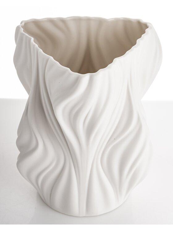 MIAhome MIAhome Wazon porcelanowy IRREGULAR Biały