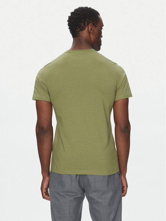 Barbour Barbour Marškinėliai Essential Sports MTS0331OL39 Žalia Tailored Fit