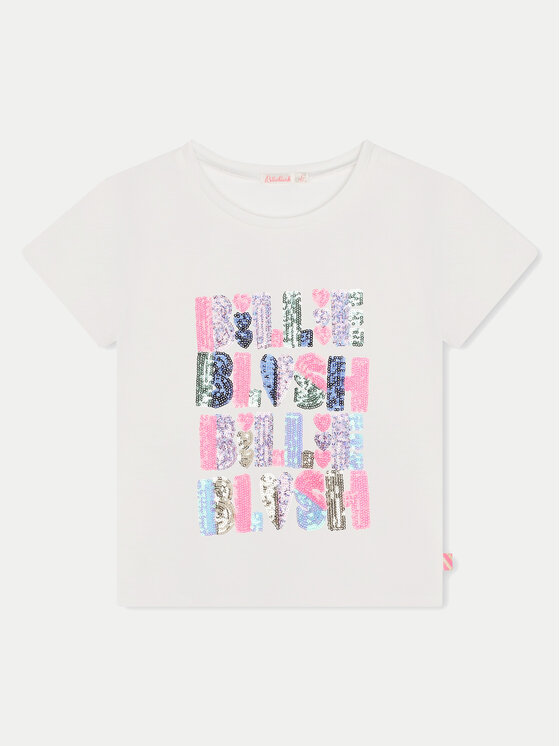 Billieblush Billieblush Футболка U20493 Écru Regular Fit