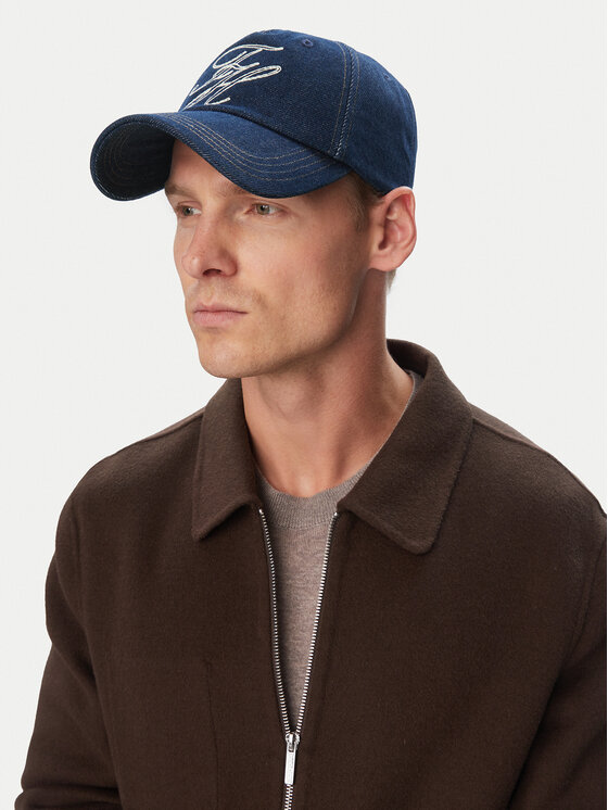 Tommy Hilfiger Tommy Hilfiger Czapka z daszkiem Th Script Denim AM0AM14551 Granatowy