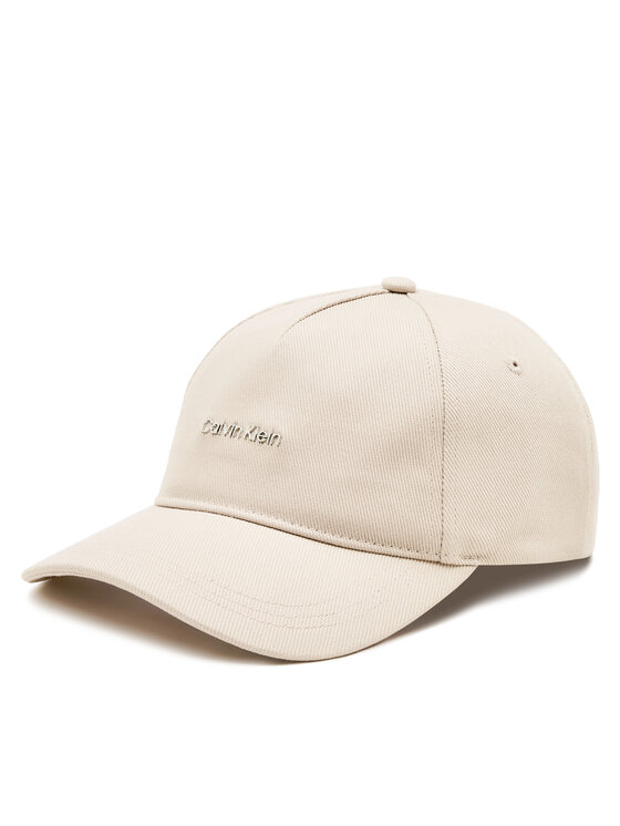 Calvin Klein Cepure ar nagu Calvin Lettering Canvas Cap K60K612764 Pelēks