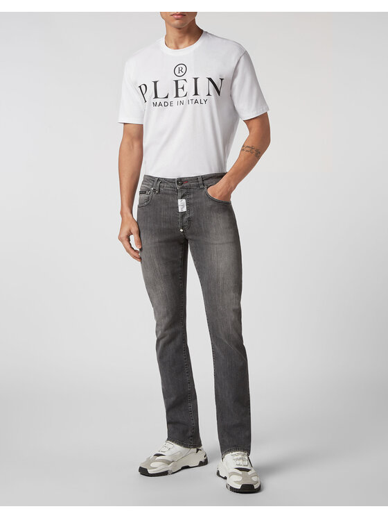 PHILIPP PLEIN PHILIPP PLEIN Jeansy 4397 Szary Straight Fit