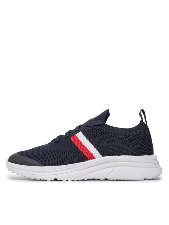 Tommy Hilfiger Tommy Hilfiger Tenisice Modern Runner Knit Stripes Ess FM0FM04798 Tamnoplava