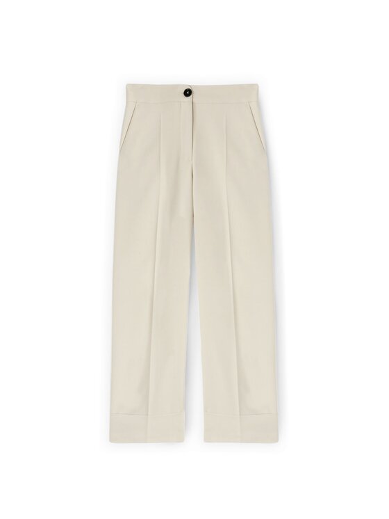 Motivi Motivi Pantaloni di tessuto P044Q004242N011 Bianco Regular Fit