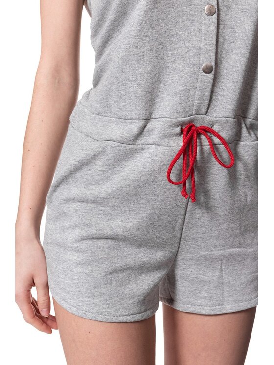 Wrangler Wrangler Jumpsuit SPORTY PLAYSUIT Grigio Regular Fit