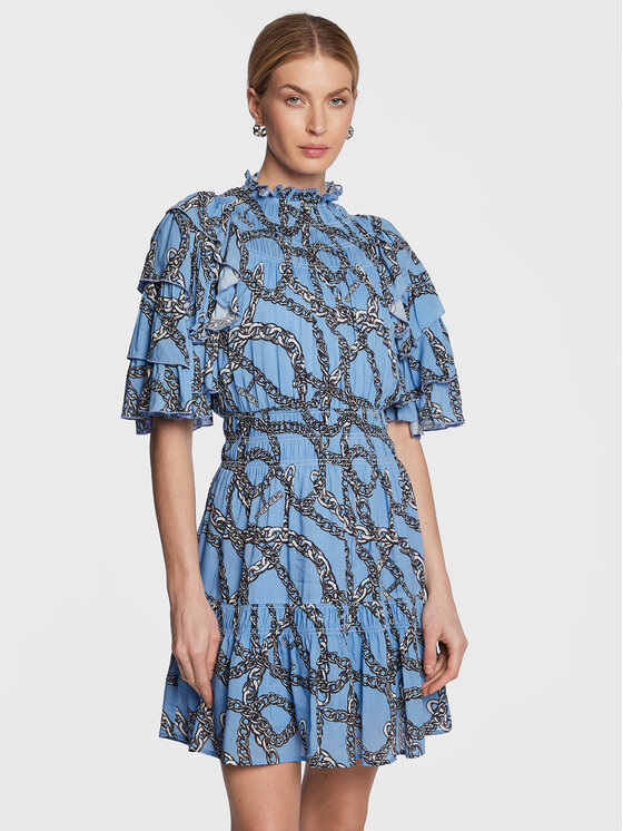 Silvian Heach Silvian Heach Kasdieninė suknelė GPP23182VE Mėlyna Regular Fit