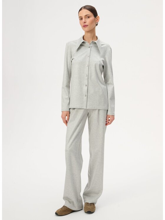 LEBRAND LEBRAND Πουκάμισο Gwyneth Ανοιχτό γκρι Regular Fit