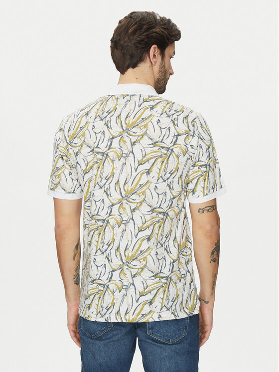 Jack & Jones Jack & Jones Polo Split 12272985 Biały Regular Fit