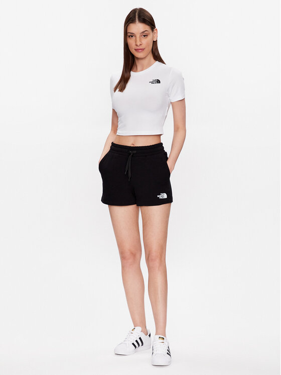 The North Face The North Face T-krekls NF0A55AO Balts Cropped Fit