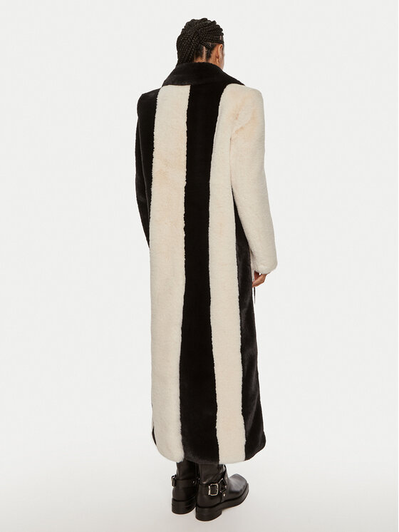 ROTATE ROTATE Pelliccia Colourblock RT1914 Nero Regular Fit