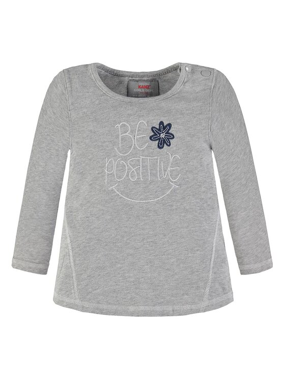 Kanz Kanz Bluzka 1833041-8100 Szary Basic Fit