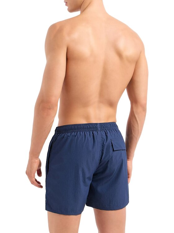 Emporio Armani Emporio Armani Costume da bagno costume - Emporio Armani - seersucker Black label Blu Regular Fit