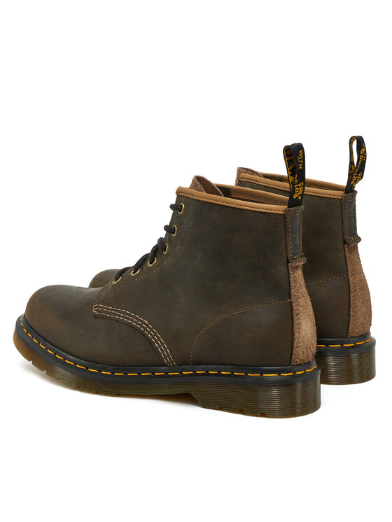 Dr. Martens Dr. Martens Žygio batai Long Napped Suede31872777 Chaki