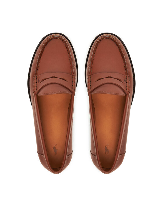 Polo Ralph Lauren Polo Ralph Lauren Mokasini Calfskin Penny Loafer 818961942001 Rjava