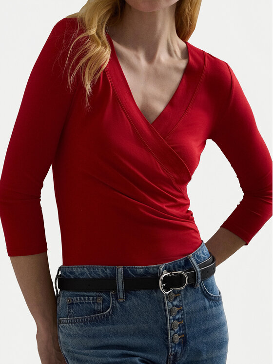 LAUREN RALPH LAUREN LAUREN RALPH LAUREN Bluza 200824366021 Rdeča Slim Fit