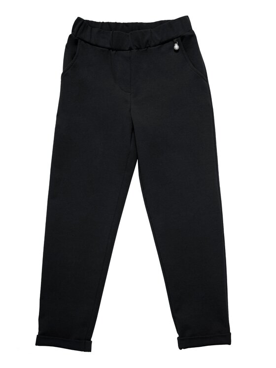 SLY SLY Spodnie dresowe 3S-405A Czarny Comfortable Fit