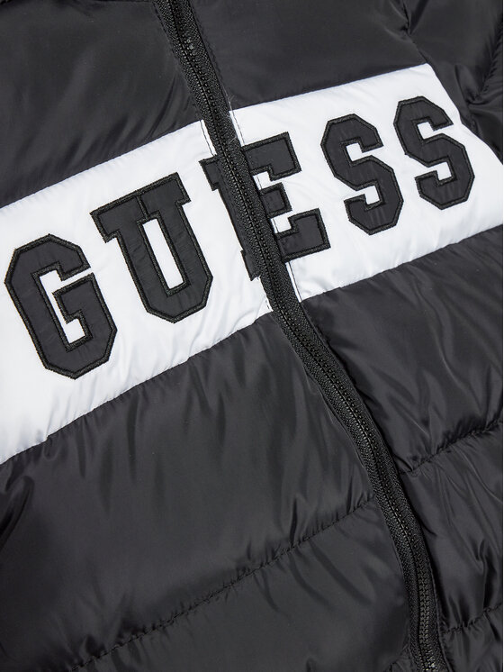 Guess Guess Kurtka puchowa N4YL10 WGB60 Czarny Regular Fit