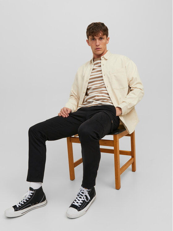 Jack&Jones Jack&Jones Hlače Ollie 12224001 Crna Regular Fit