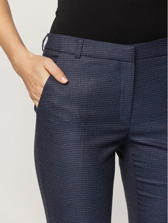 Willsoor Willsoor Spodnie materiałowe 67899 Granatowy Cigarette Fit