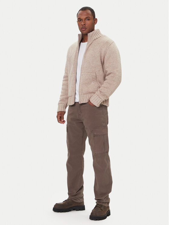 Guess Jeans Guess Jeans Кардиган M5BR07 Z0662 Кафяв Regular Fit