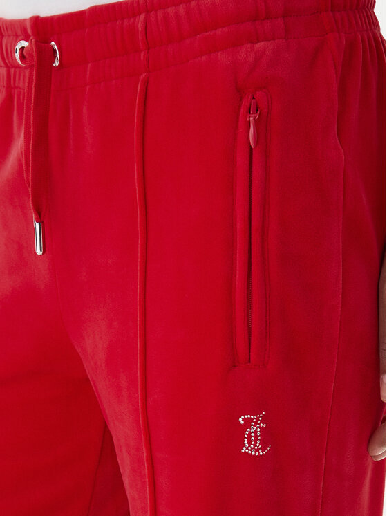 Juicy Couture Juicy Couture Spodnji del trenirke Tina JCWBJ225307 Rdeča Regular Fit