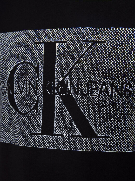 Calvin Klein Jeans Calvin Klein Jeans Tričko Monogram Box J30J313270 Čierna Regular Fit