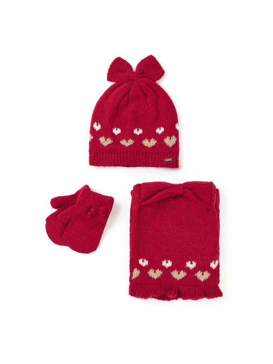 Mayoral Set Mütze, Schal und Handschuhe 10.536 Rot, Größe 6M