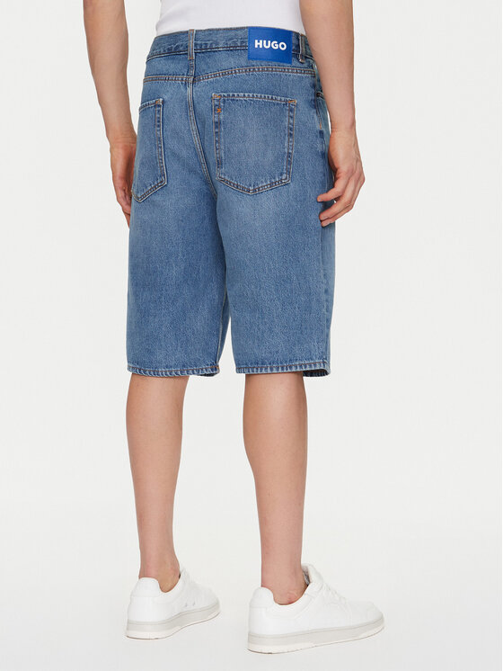 HUGO HUGO Szorty jeansowe Skate 50539816 Niebieski Straight Fit