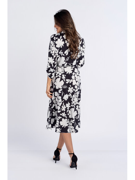 Salme Salme Sukienka codzienna Sofia Czarny Regular Fit