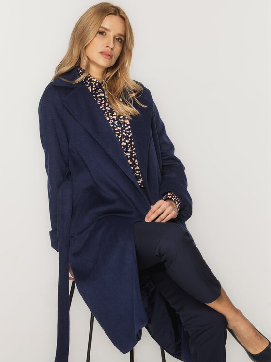 Willsoor Willsoor Płaszcz zimowy 65347 65348 Granatowy Regular Fit