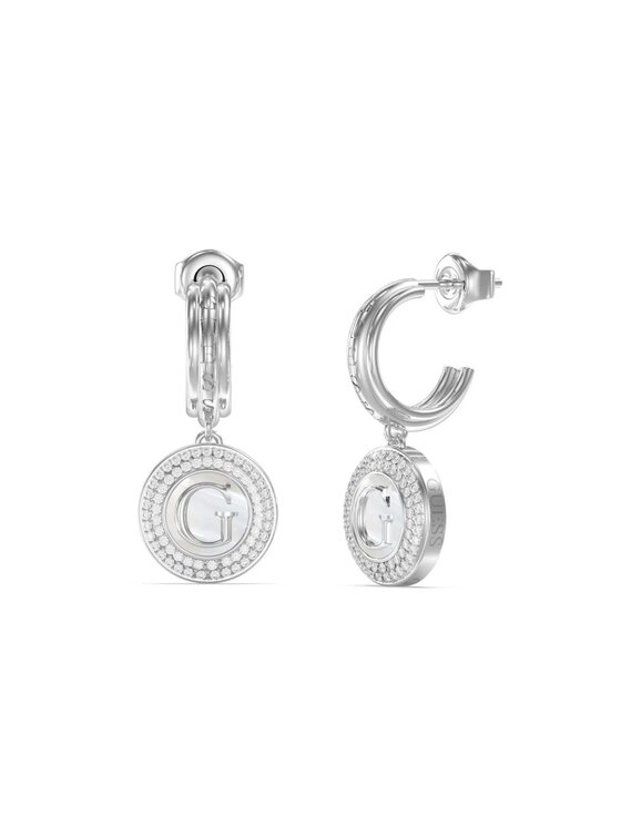Guess Guess Kolczyki JUBE06210JW Srebrny