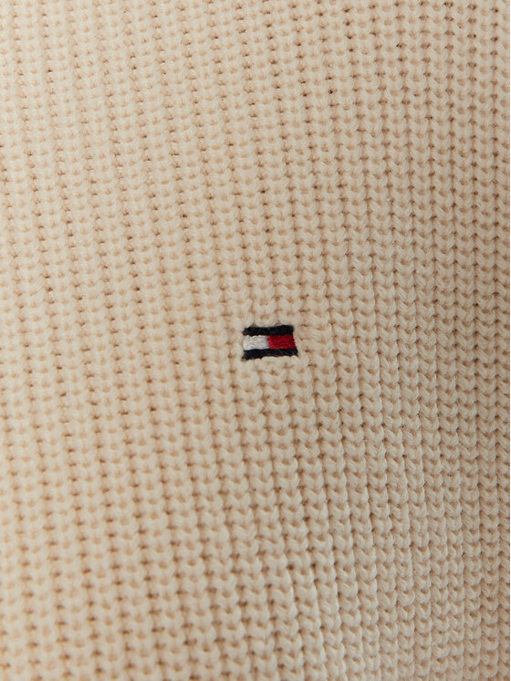 Tommy Hilfiger Tommy Hilfiger Dolčevita WW0WW43094 Écru Regular Fit
