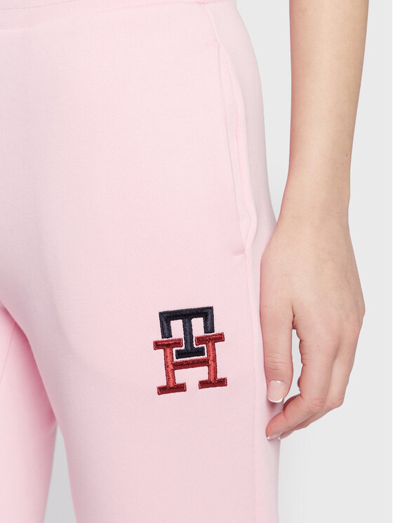 Tommy Hilfiger Tommy Hilfiger Спортивні штани Monogram Emb WW0WW37435 Рожевий Regular Fit