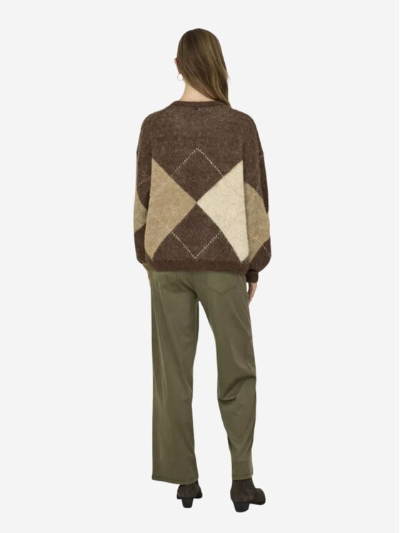ONLY ONLY Maglione Onlnoemi life ls jq Marrone Regular Fit