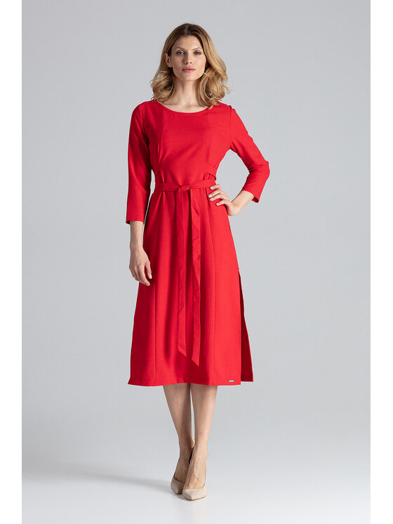FIGL FIGL Φόρεμα M631 Κόκκινο Regular Fit