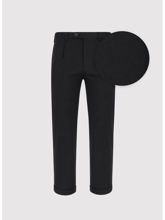 Pako Lorente Pako Lorente Spodnie materiałowe P24WF-WX-002 Czarny Classic Fit