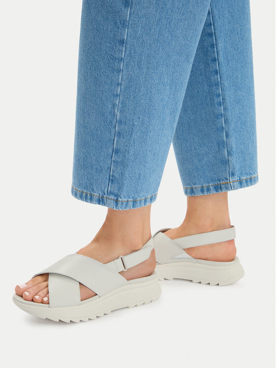 Clarks Sandale DashLite Wish 26186583 Alb